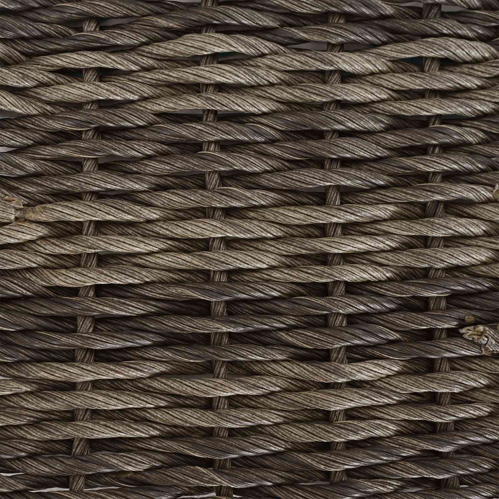 Ensemble de salle à manger pour jardin 3 pcs Gris et Gris foncé - XIOS