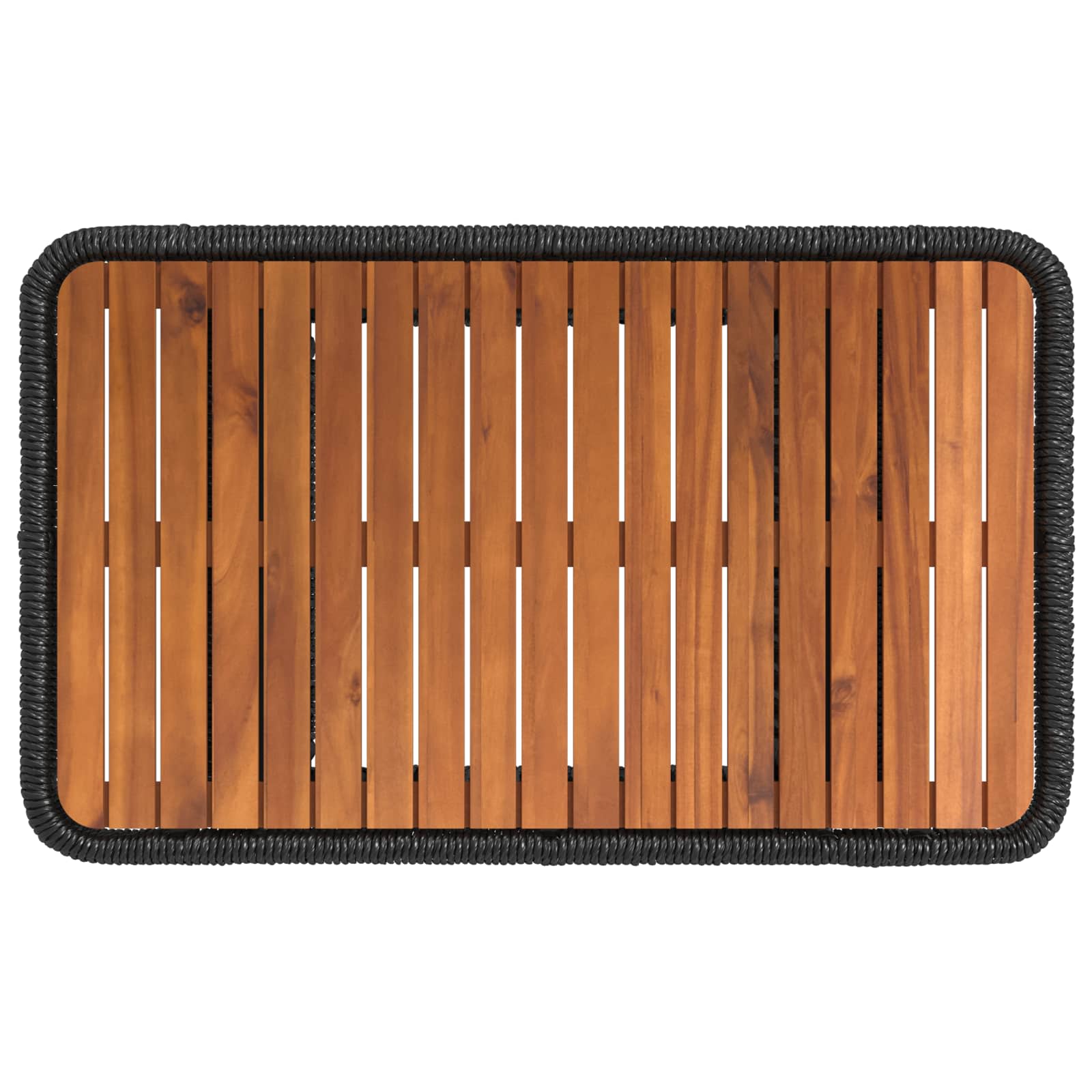 Ensemble de salle à manger pour jardin 3 pcs Noir et Crème - XIOS