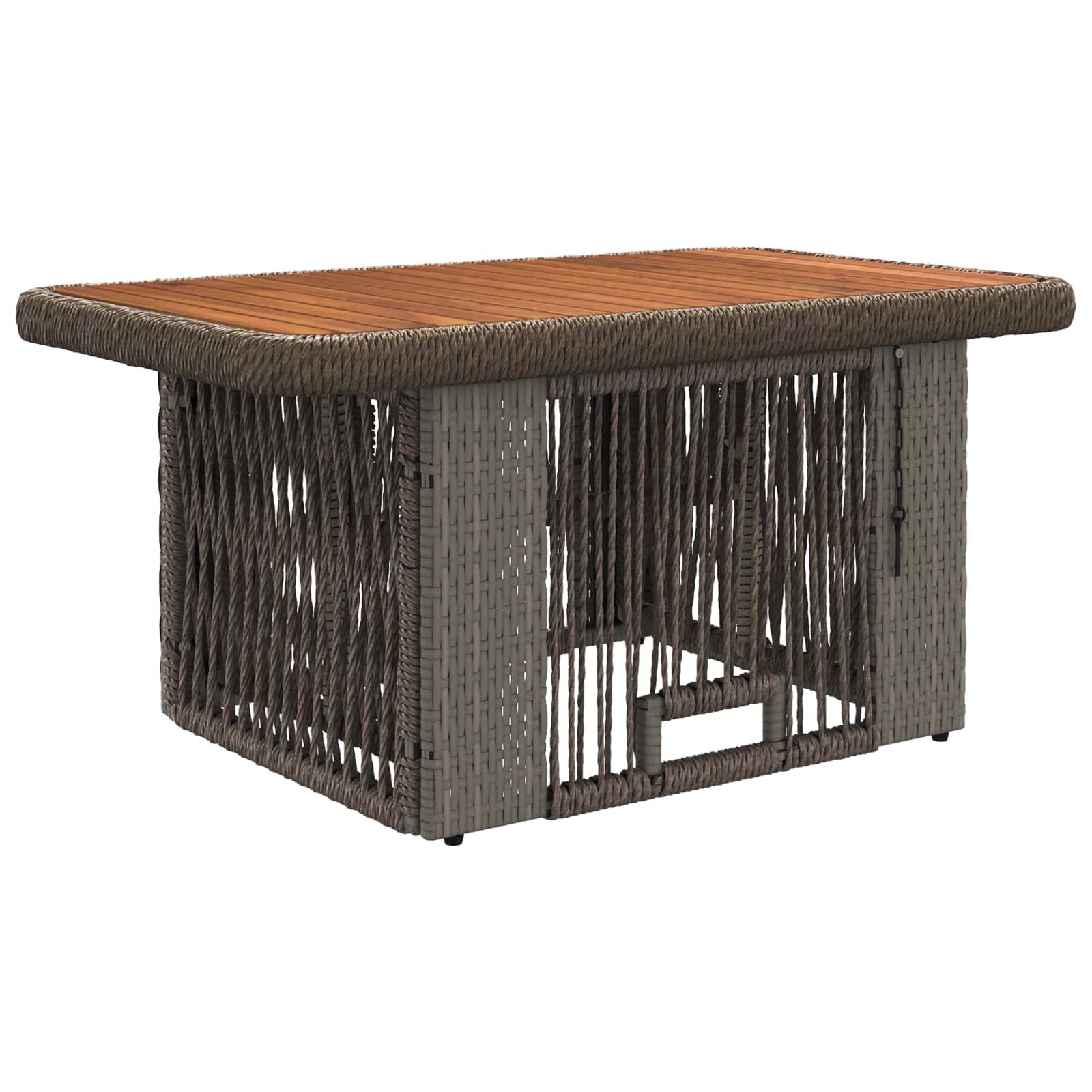 Ensemble de salle à manger pour jardin 3 pcs Gris et Gris foncé - XIOS