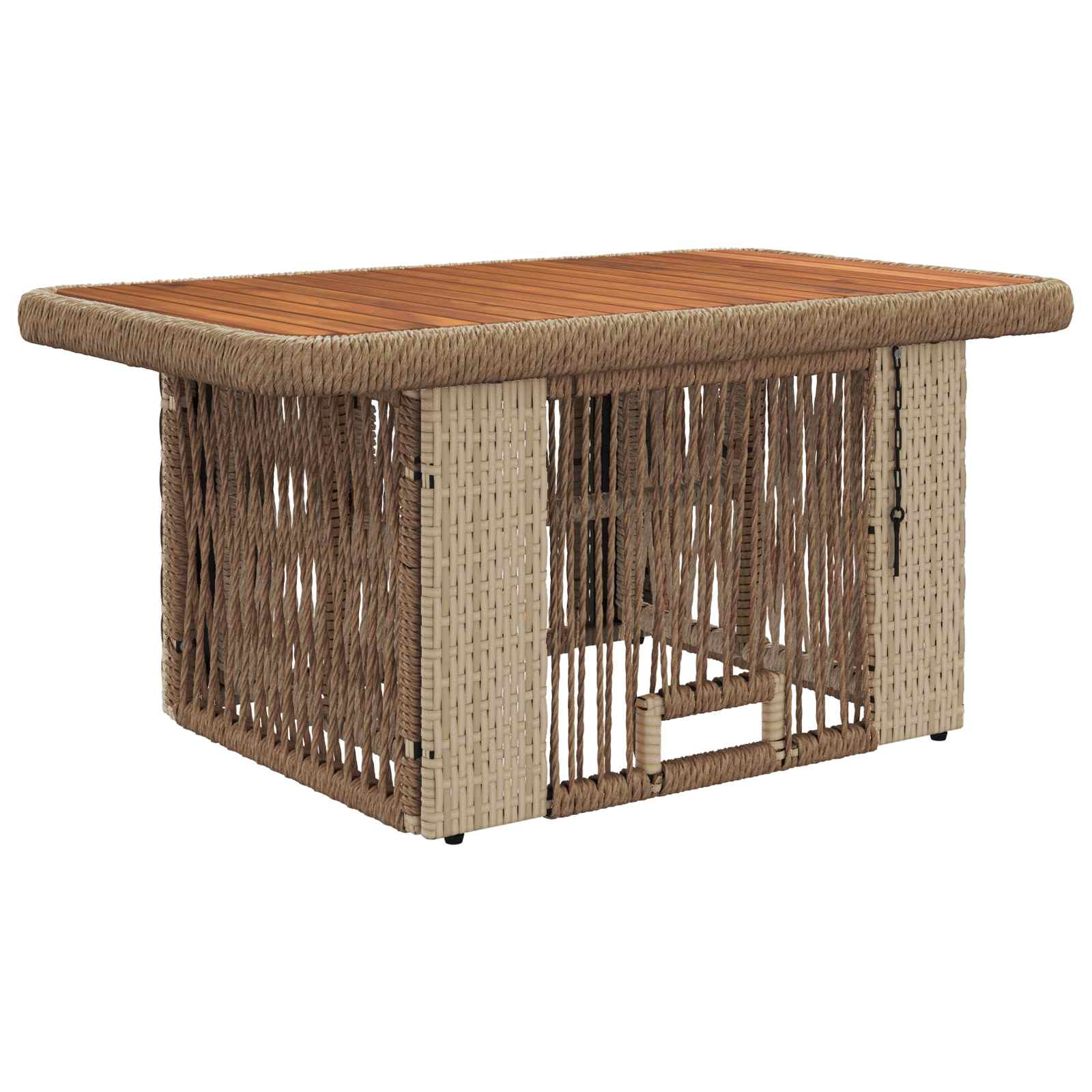 Ensemble de salle à manger pour jardin 3 pcs Beige et crème - XIOS