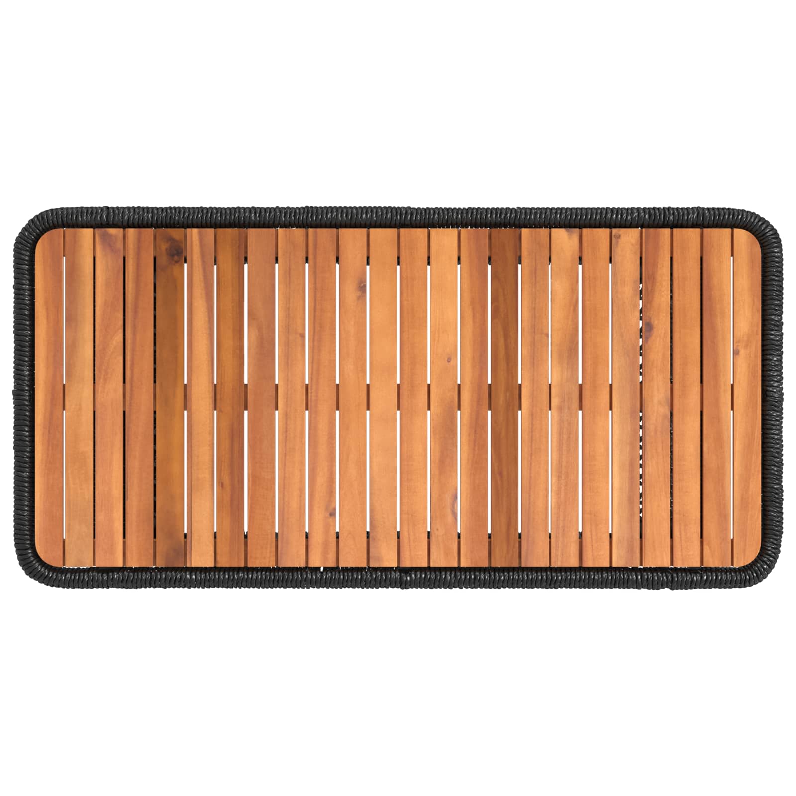 Ensemble de salle à manger pour jardin 4 pcs Noir et Crème - XIOS