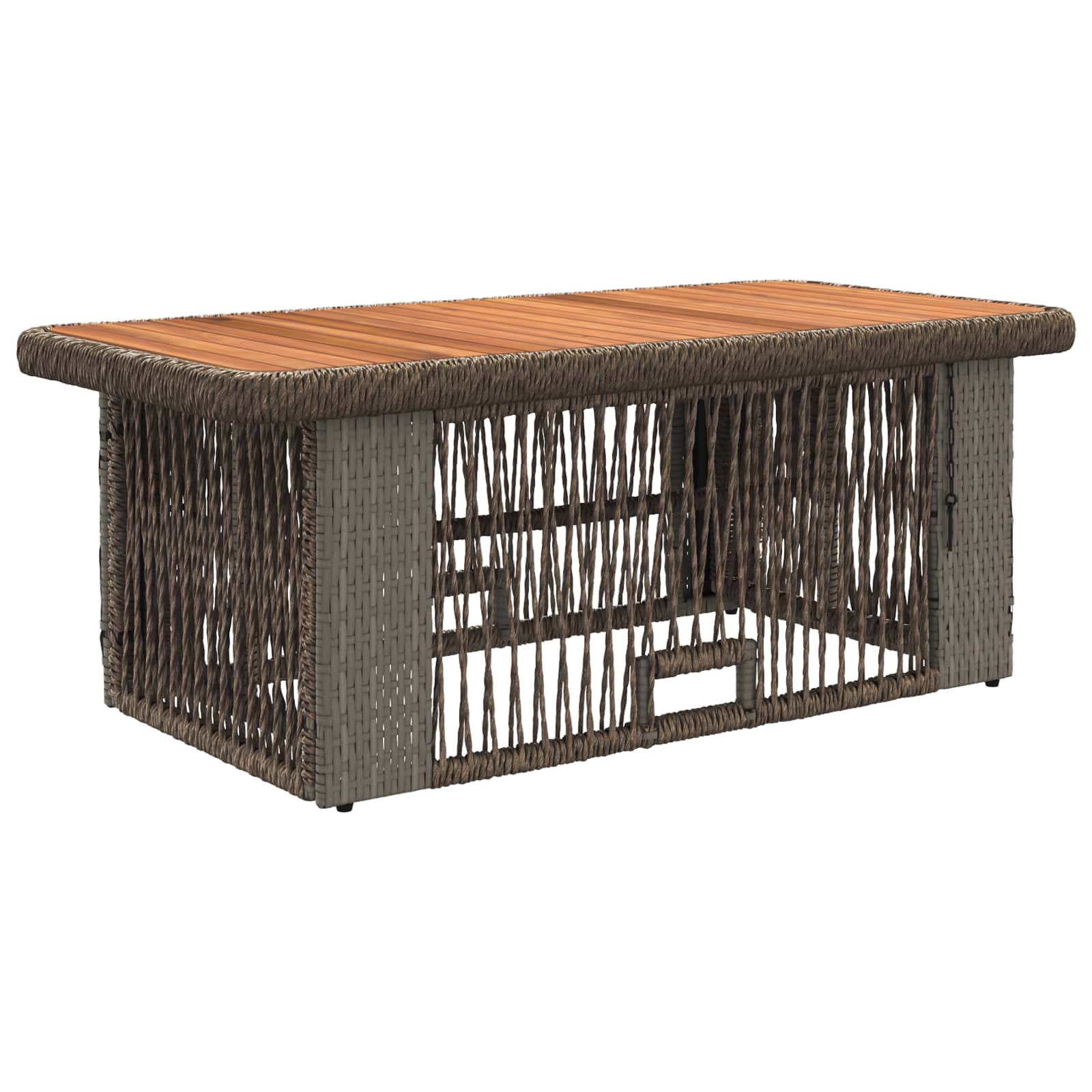 Ensemble de salle à manger pour jardin 4 pcs Gris et Gris foncé - XIOS