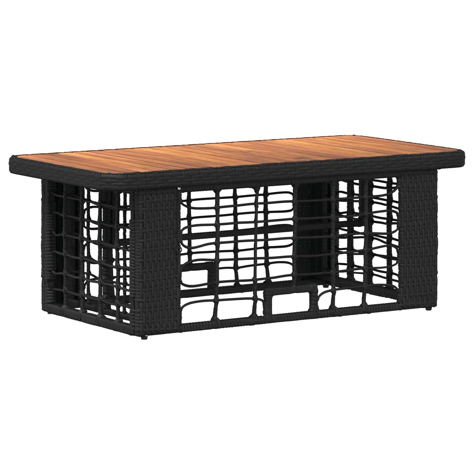 Ensemble de salle à manger pour jardin 4 pcs Noir et gris - XIOS