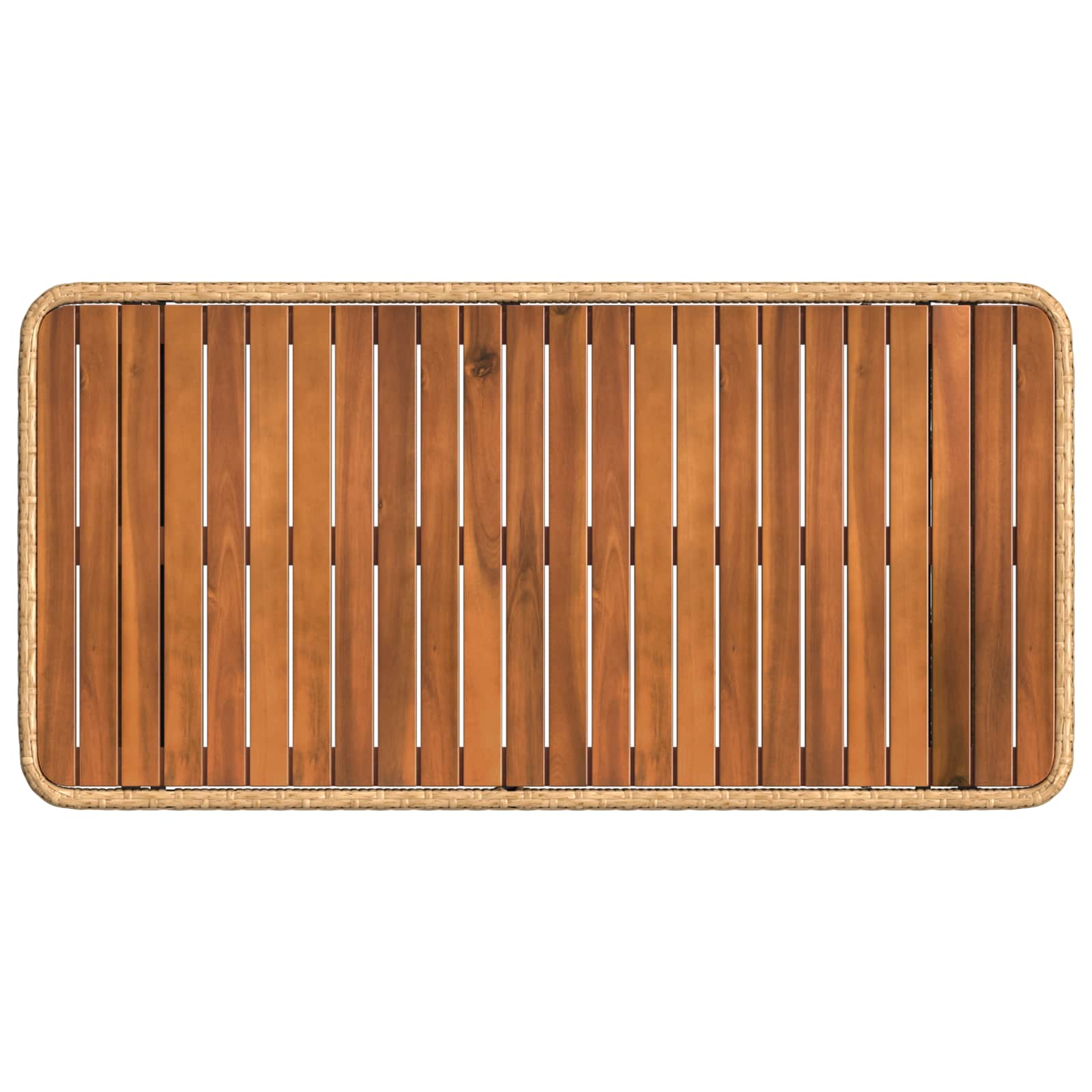 Ensemble de salle à manger pour jardin 4 pcs Nature et Blanc - XIOS