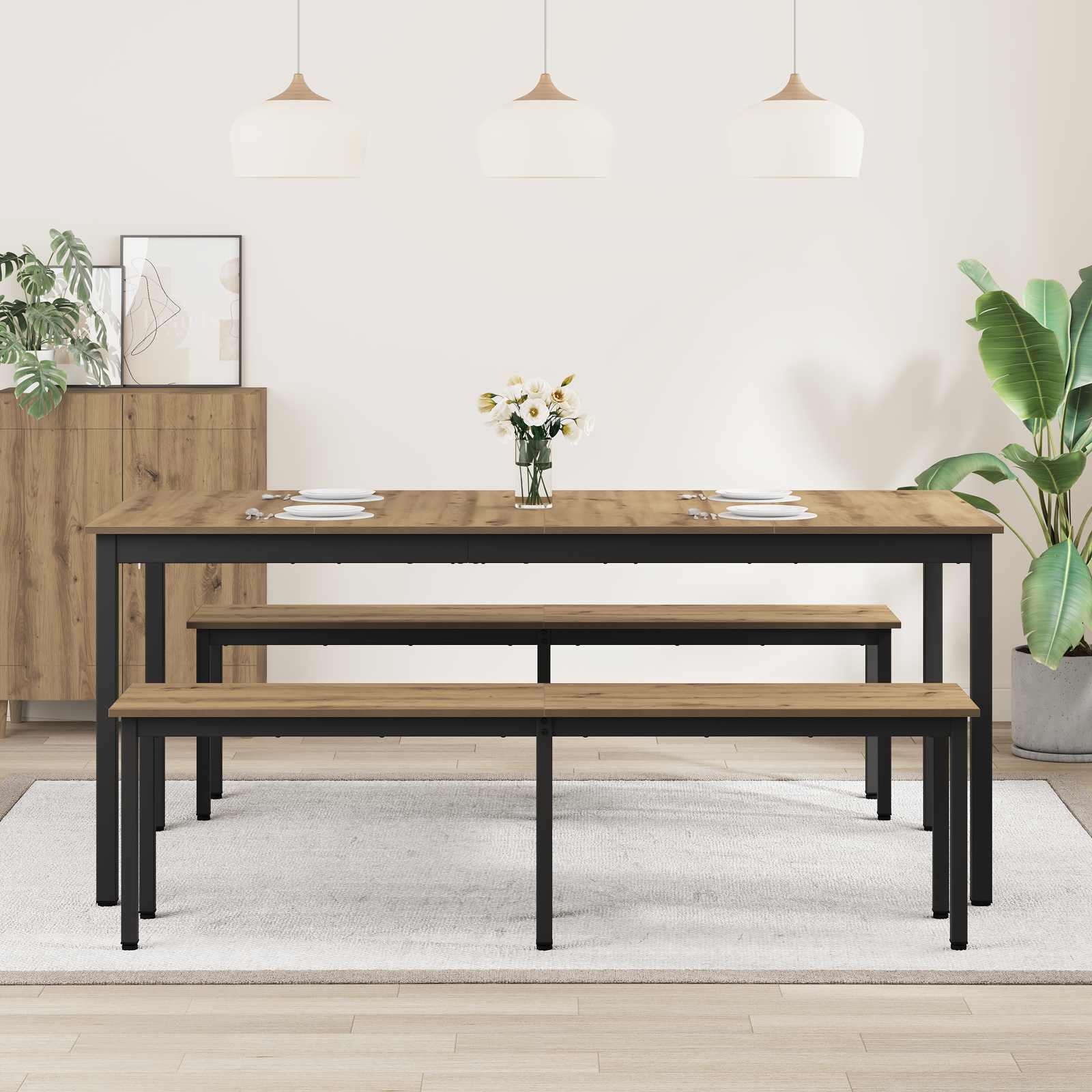 Table de salle à manger / Table de repas Bois d'ingénierie - XIOS