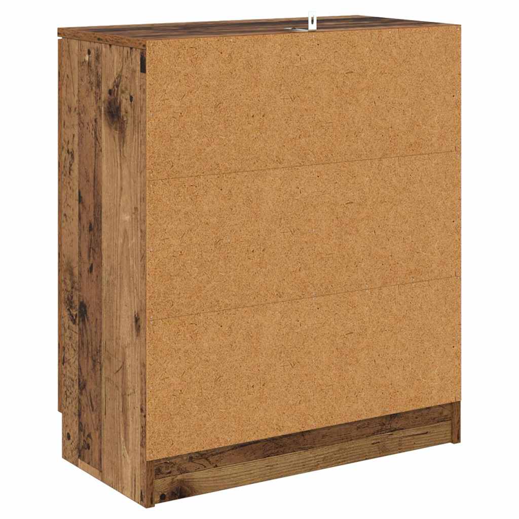 Buffets 2 pcs Bois Ancien 60 x 30 x 70 cm Bois d'ingénierie - XIOS