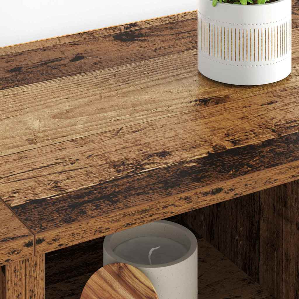 Buffets 2 pcs Bois Ancien 60 x 35 x 70 cm Bois d'ingénierie - XIOS