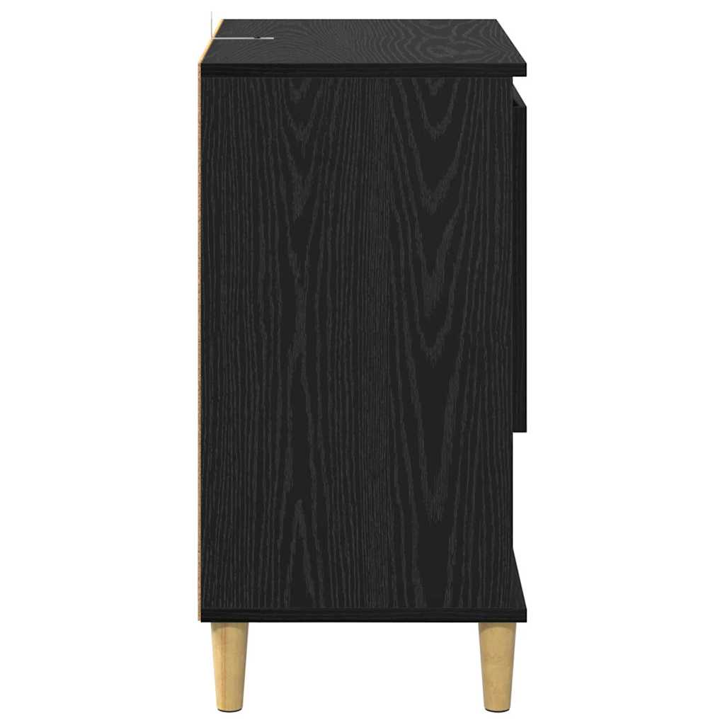 Buffets 2 pcs Chêne noir 60 x 35 x 70 cm Bois d'ingénierie - XIOS