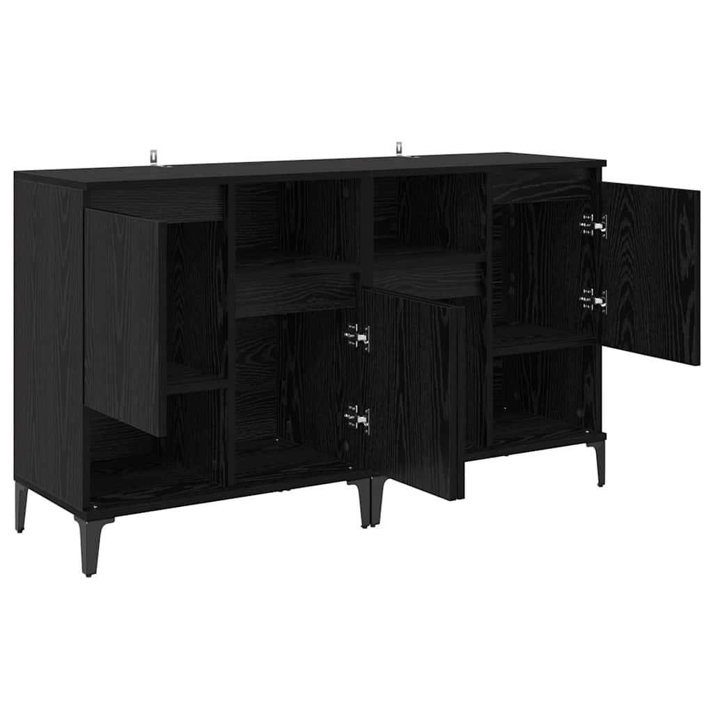 Buffets 2 pcs Chêne noir 60 x 35 x 70 cm Bois d'ingénierie - XIOS
