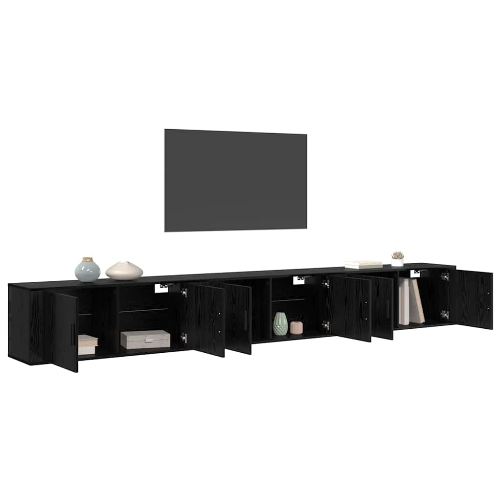 Ensemble de meuble TV mural 3 pcs Chêne noir 100 x 34,5 x 40 cm - XIOS