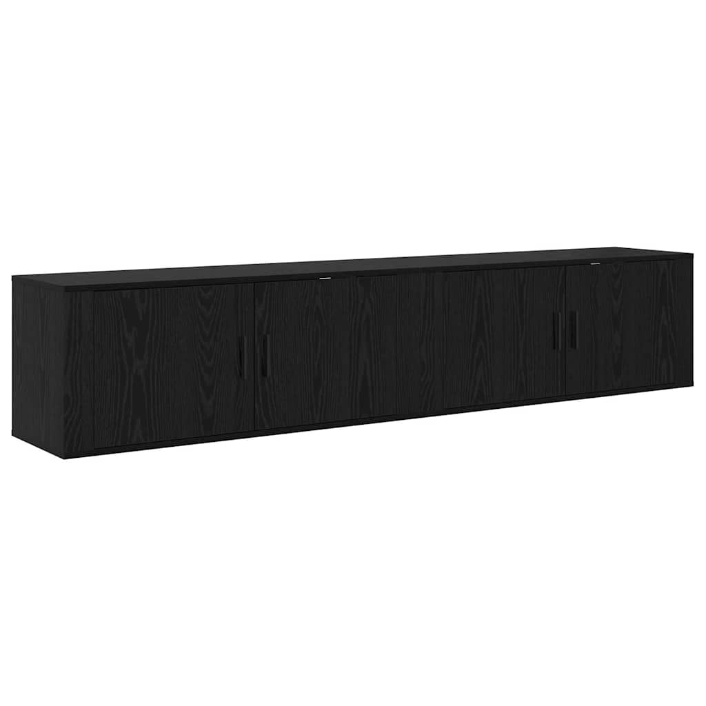 Ensemble de meuble TV mural 2 pcs Chêne noir 100 x 34,5 x 40 cm - XIOS