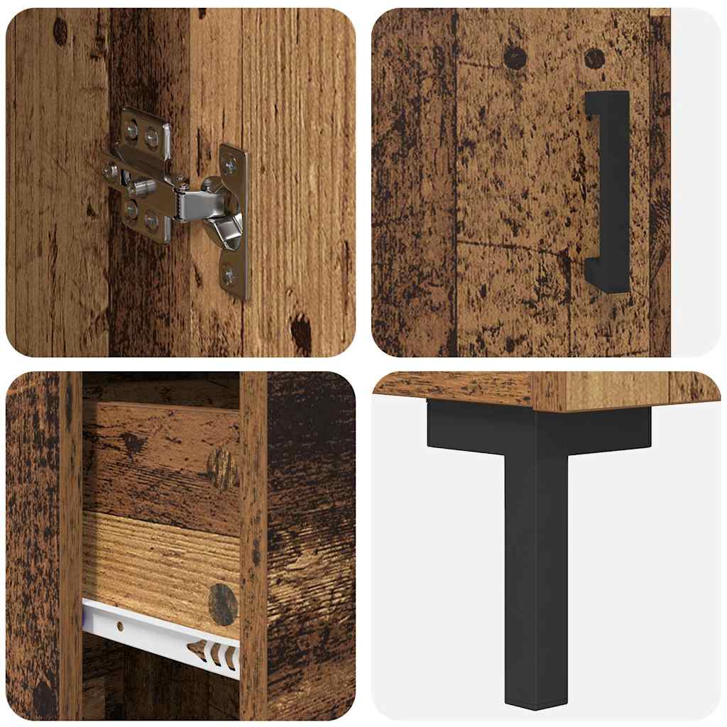 Haut Armoire Bois Ancien 34,5 x 34 x 180 cm Bois d'ingénierie - XIOS