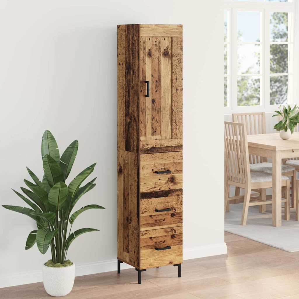 Haut Armoire Bois Ancien 34,5 x 34 x 180 cm Bois d'ingénierie - XIOS