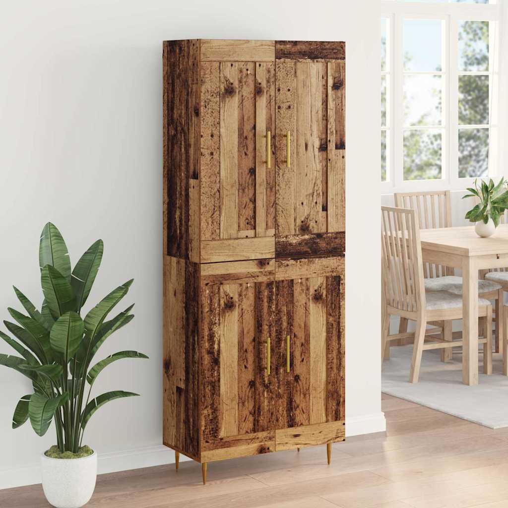 Haut Armoire Bois Ancien 69,5 x 34 x 180 cm Bois d'ingénierie - XIOS
