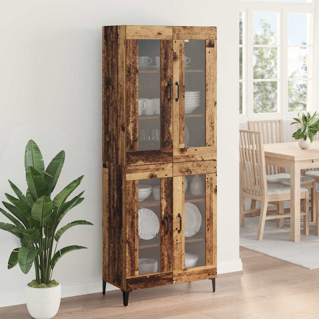 Haut Armoire Bois Ancien 69,5 x 34 x 180 cm Bois d'ingénierie - XIOS