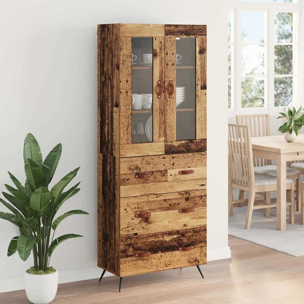 Buffet avec étagère 2 pcs Bois ancien Bois d'ingénierie - XIOS