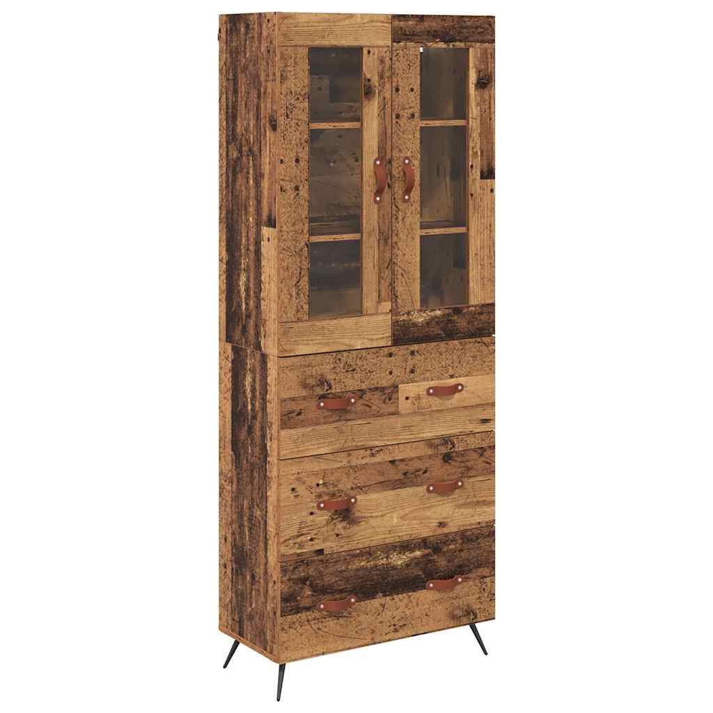 Buffet avec étagère 2 pcs Bois ancien Bois d'ingénierie - XIOS