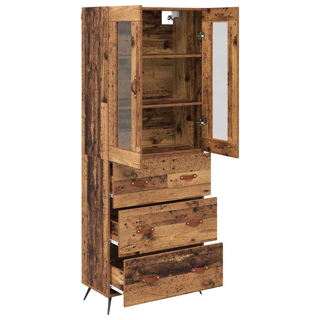 Buffet avec étagère 2 pcs Bois ancien Bois d'ingénierie - XIOS