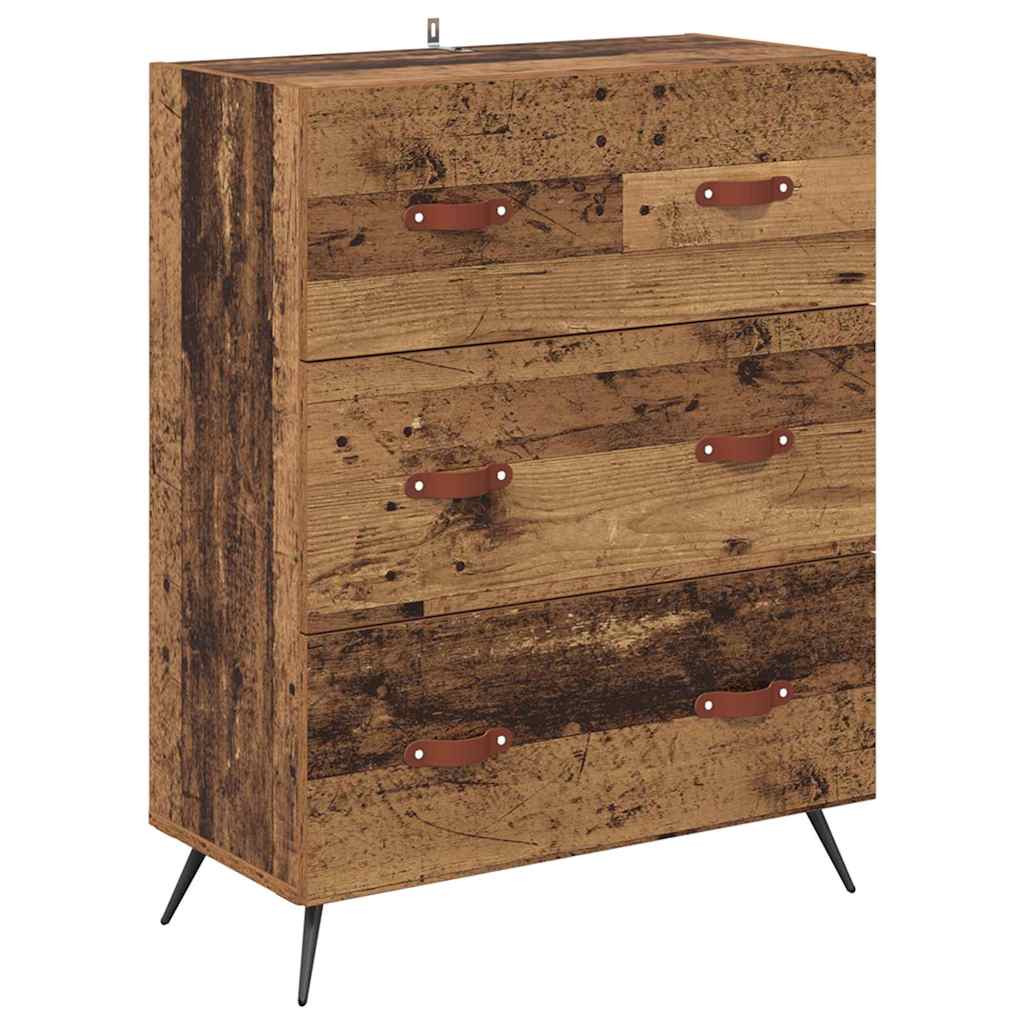 Buffet avec étagère 2 pcs Bois ancien Bois d'ingénierie - XIOS