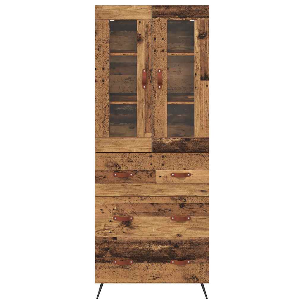 Buffet avec étagère 2 pcs Bois ancien Bois d'ingénierie - XIOS