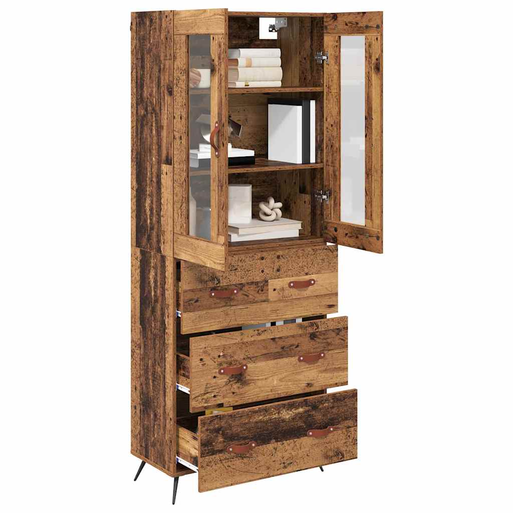 Buffet avec étagère 2 pcs Bois ancien Bois d'ingénierie - XIOS