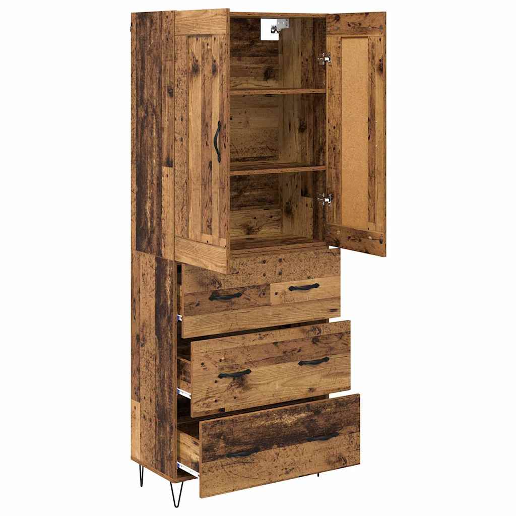 Haut Armoire Bois Ancien 69,5 x 34 x 180 cm Bois d'ingénierie - XIOS