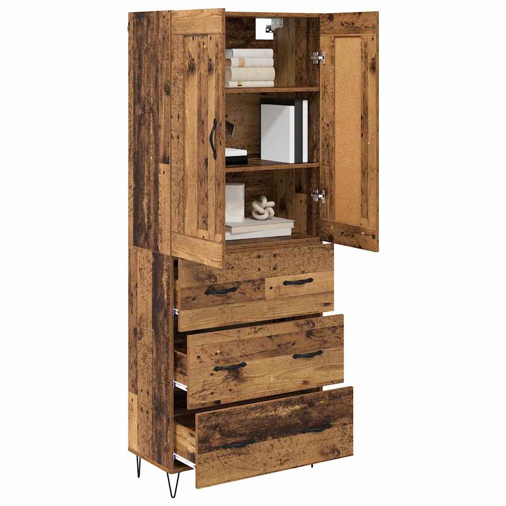 Haut Armoire Bois Ancien 69,5 x 34 x 180 cm Bois d'ingénierie - XIOS