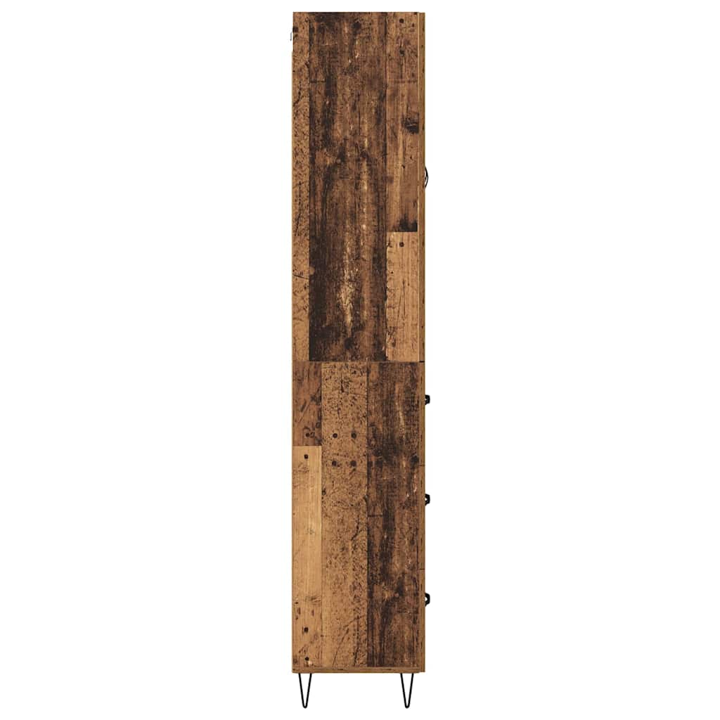 Haut Armoire Bois Ancien 69,5 x 34 x 180 cm Bois d'ingénierie - XIOS