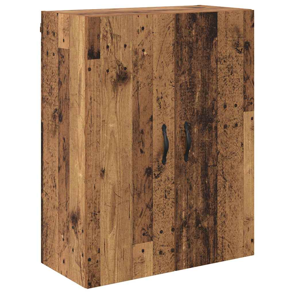 Haut Armoire 2 pcs Bois Ancien Bois Aggloméré et Verre - XIOS