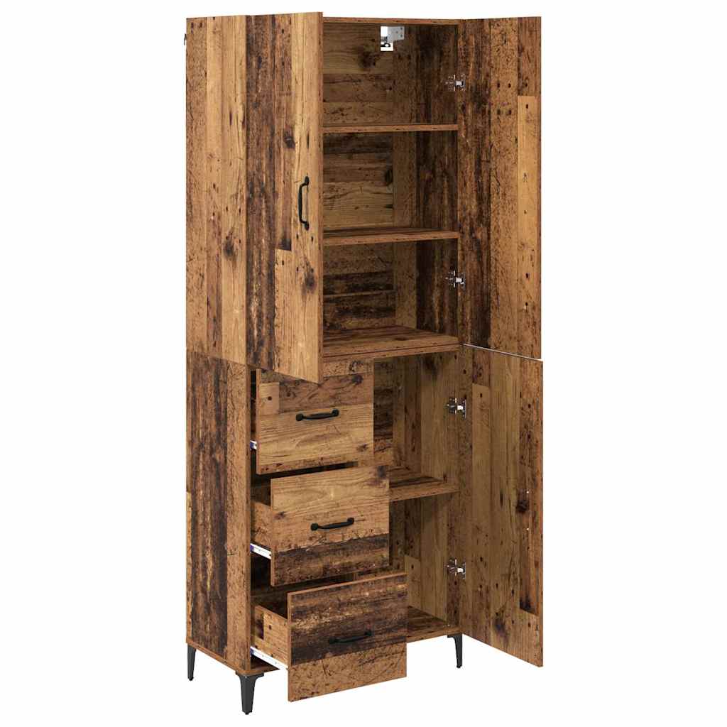 Haut Armoire Bois Ancien 69,5 x 34 x 180 cm Bois d'ingénierie - XIOS