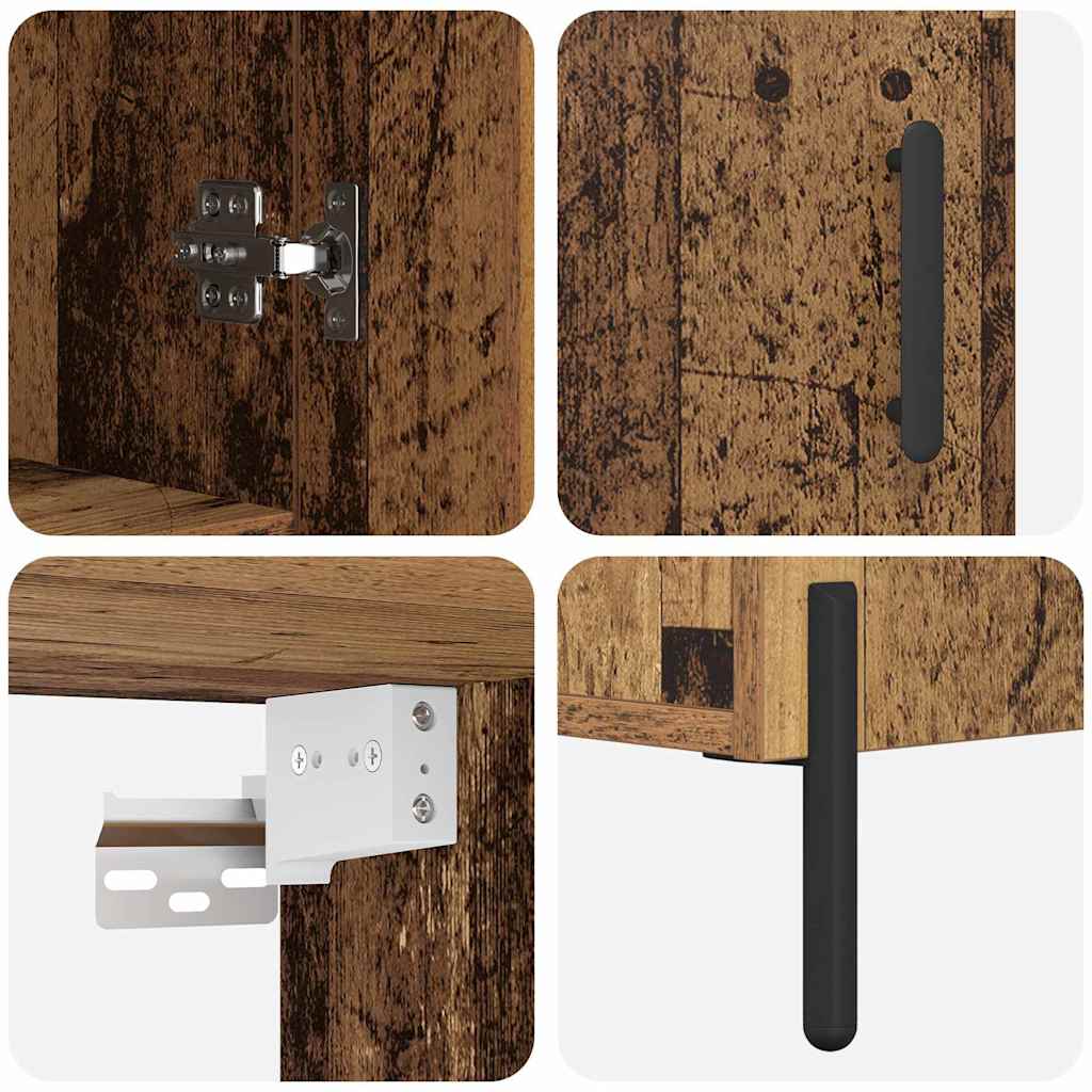 Haut Armoire Bois Ancien 69,5 x 32,5 x 180 cm Bois d'ingénierie - XIOS