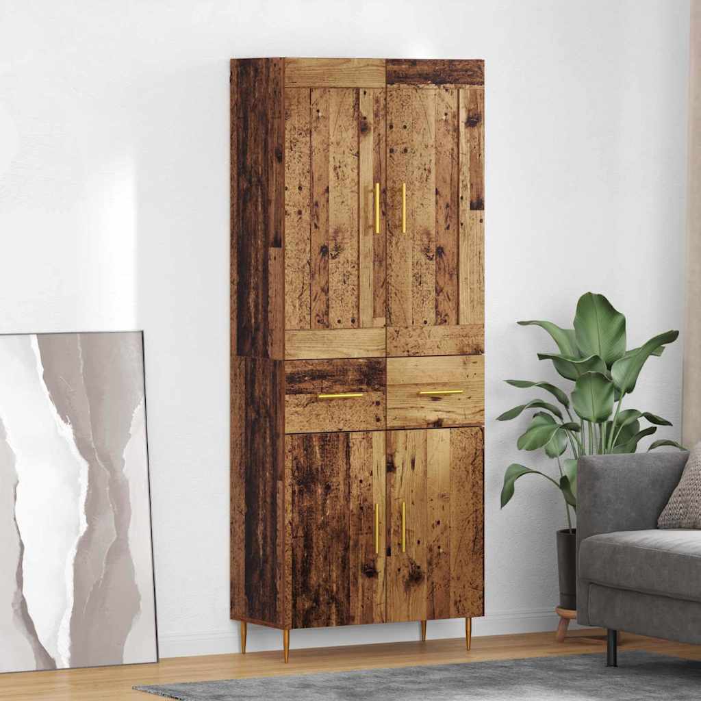Haut Armoire Bois Ancien 69,5 x 34 x 180 cm Bois d'ingénierie - XIOS