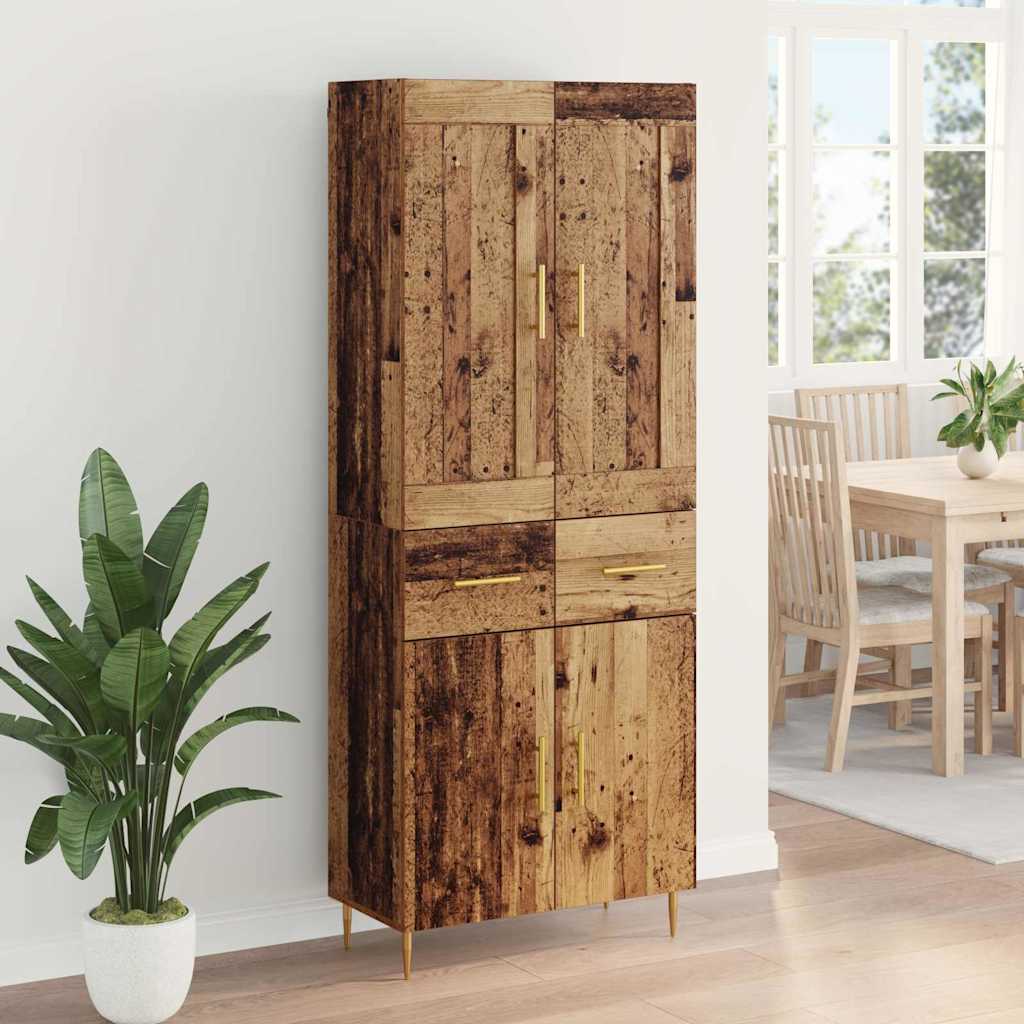 Haut Armoire Bois Ancien 69,5 x 34 x 180 cm Bois d'ingénierie - XIOS