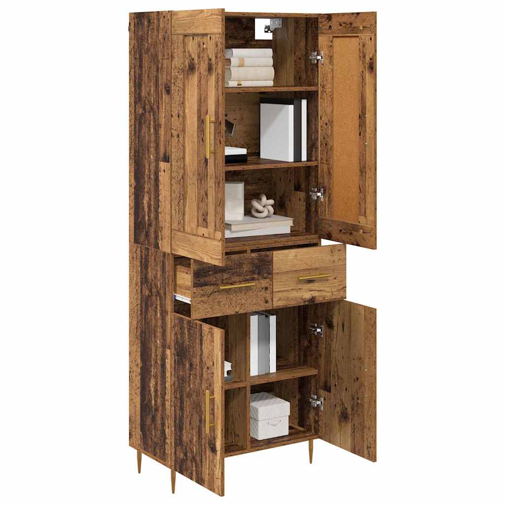 Haut Armoire Bois Ancien 69,5 x 34 x 180 cm Bois d'ingénierie - XIOS
