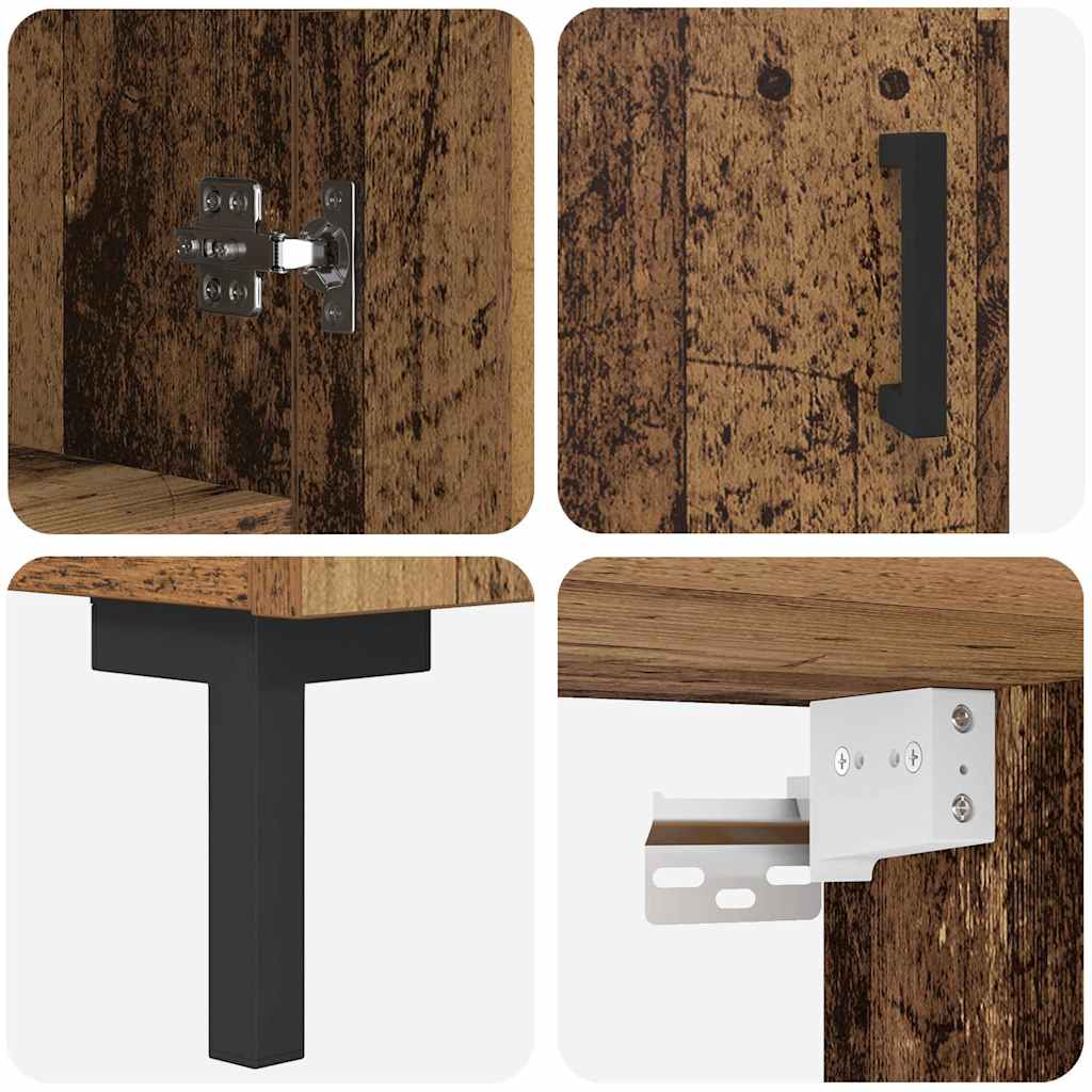 Haut Armoire Bois Ancien 69,5 x 34 x 180 cm Bois d'ingénierie - XIOS