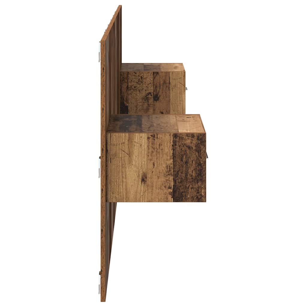 Tête de lit avec armoire 3 pcs Bois Ancien Bois d'ingénierie - XIOS