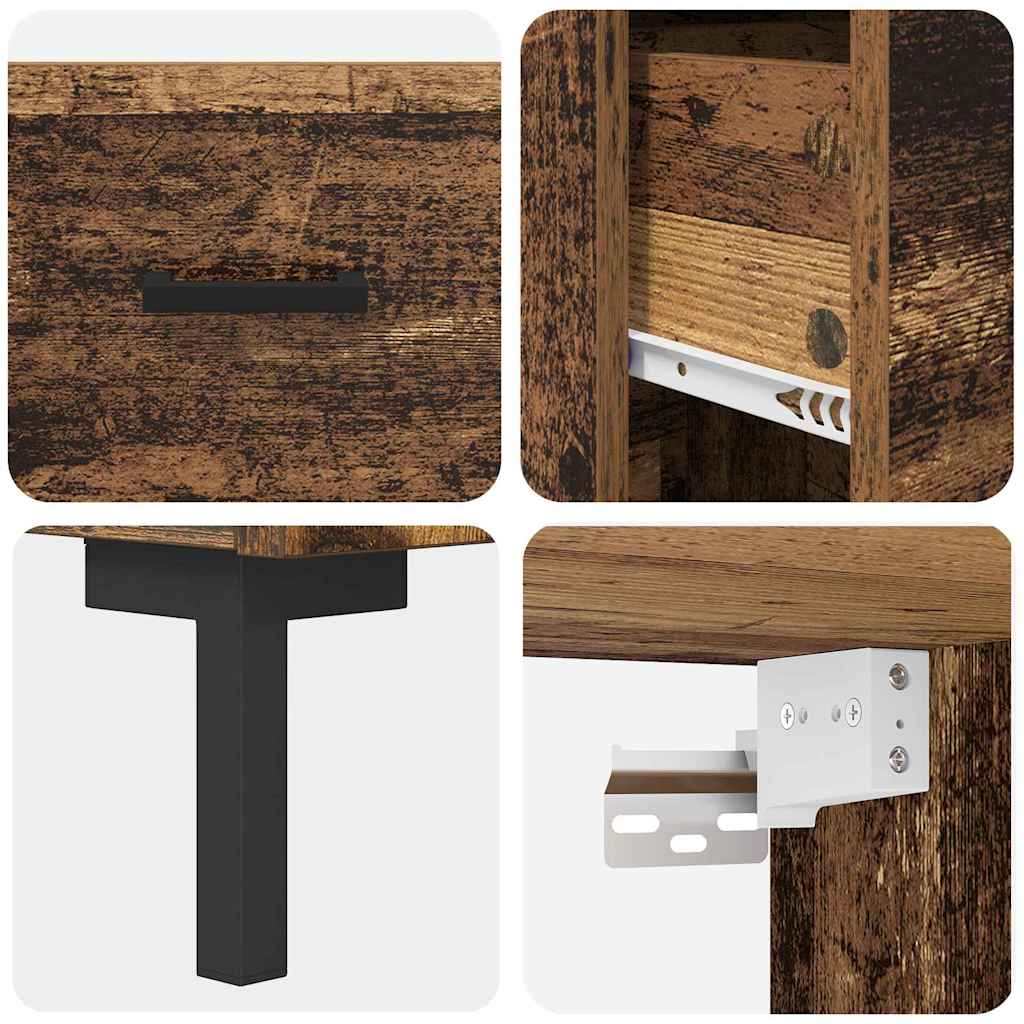 Haut Armoire Bois Ancien 69,5 x 32,5 x 180 cm Bois d'ingénierie - XIOS