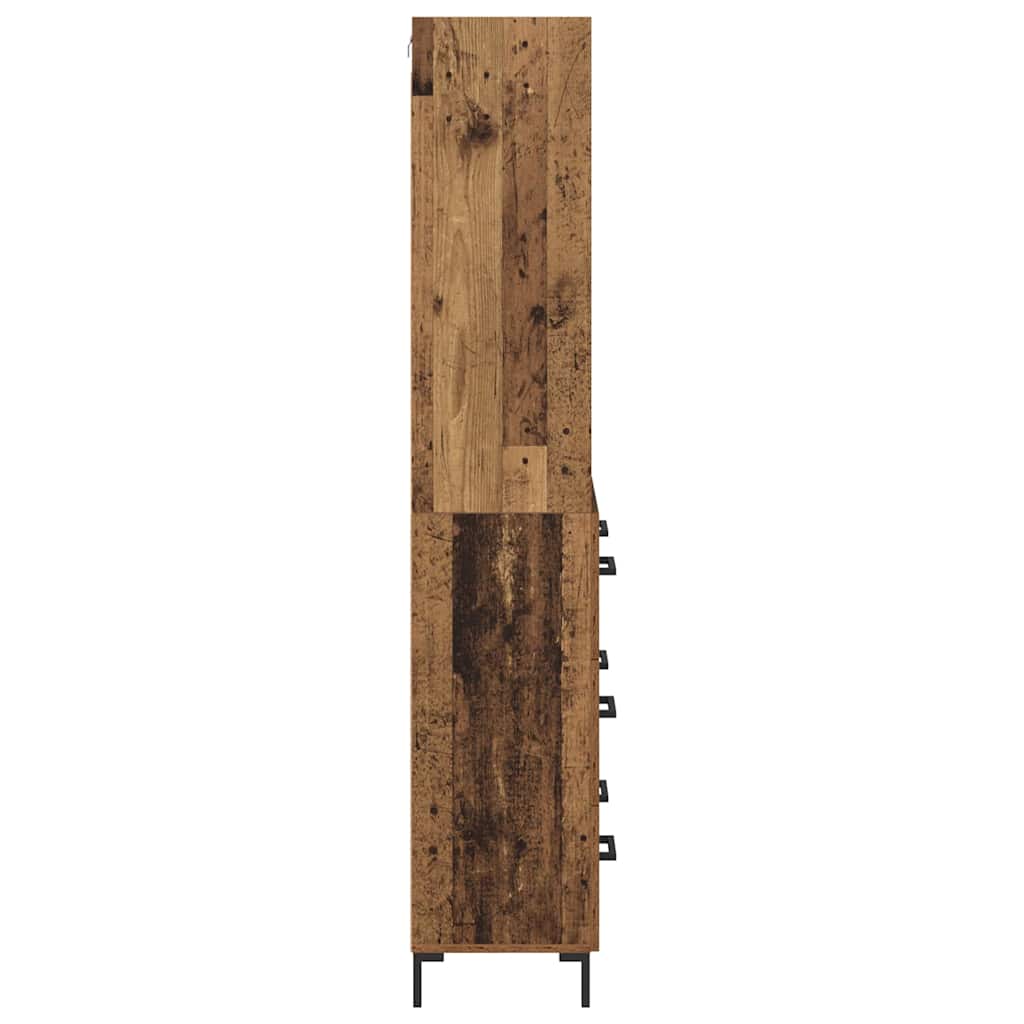 Haut Armoire Bois Ancien 69,5 x 32,5 x 180 cm Bois d'ingénierie - XIOS