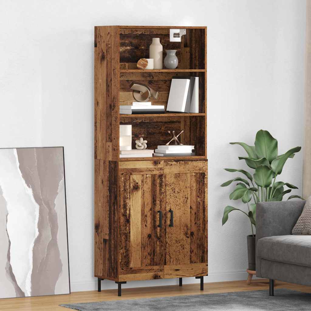 Haut Armoire Bois Ancien 69,5 x 32,5 x 180 cm Bois d'ingénierie - XIOS