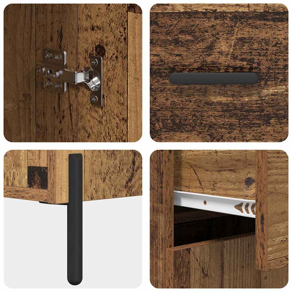 Haut Armoire Bois Ancien 69,5 x 34 x 180 cm Bois d'ingénierie - XIOS