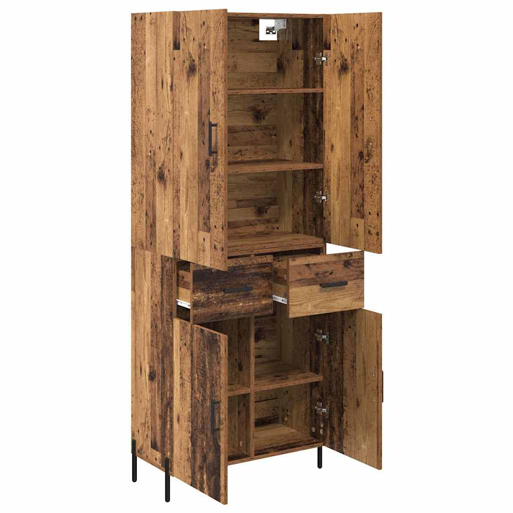 Haut Armoire Bois Ancien 69,5 x 34 x 180 cm Bois d'ingénierie - XIOS