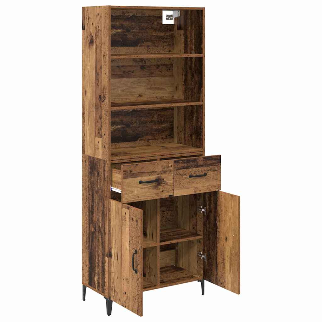 Haut Armoire Bois Ancien 69,5 x 34 x 180 cm Bois d'ingénierie - XIOS