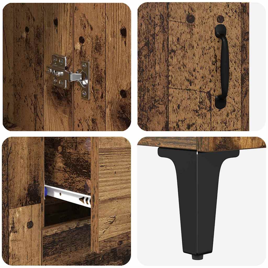 Haut Armoire Bois Ancien 69,5 x 34 x 180 cm Bois d'ingénierie - XIOS