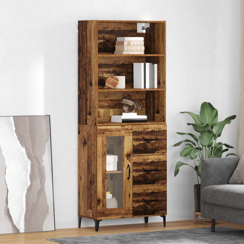 Haut Armoire Bois Ancien 69,5 x 34 x 180 cm Bois d'ingénierie - XIOS