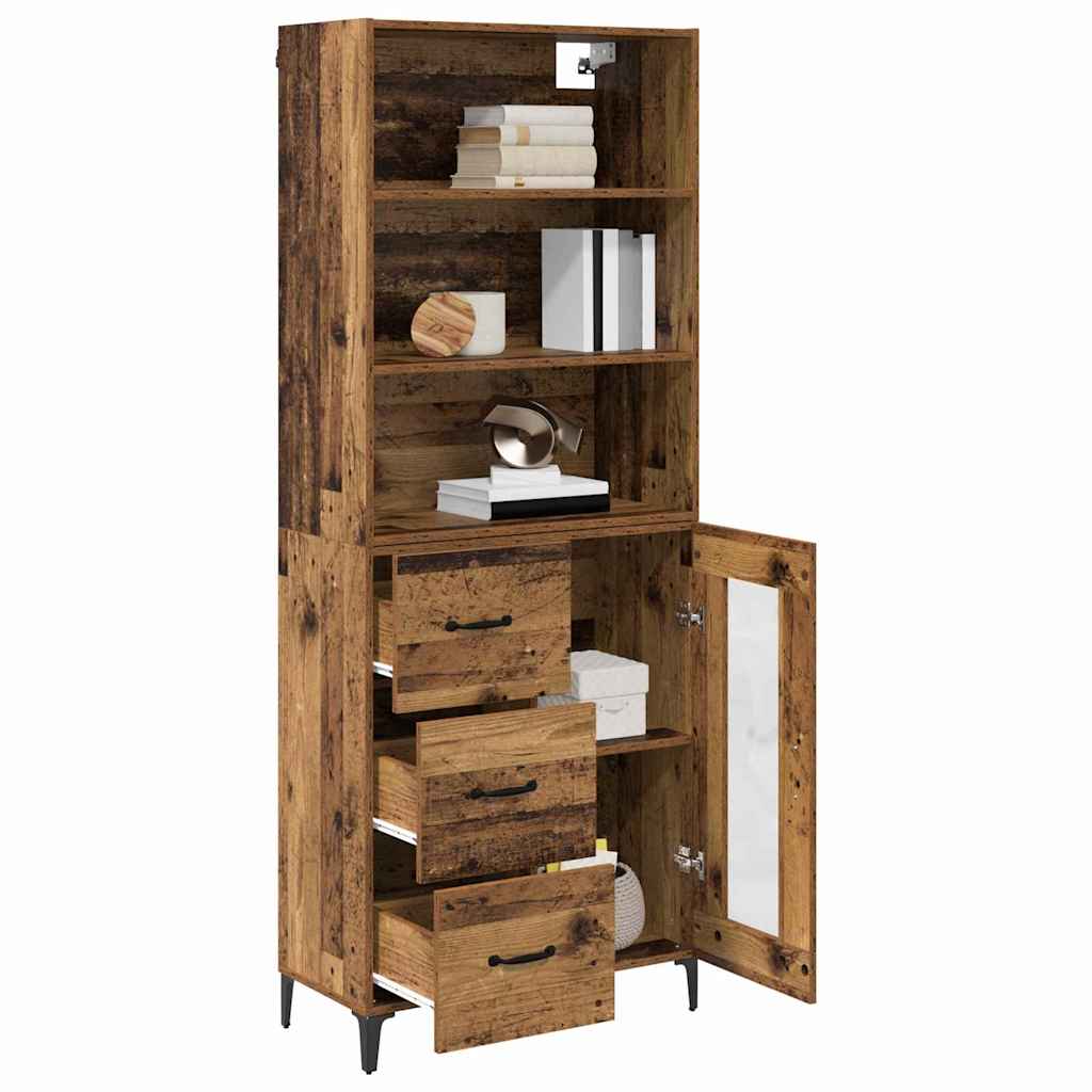 Haut Armoire Bois Ancien 69,5 x 34 x 180 cm Bois d'ingénierie - XIOS