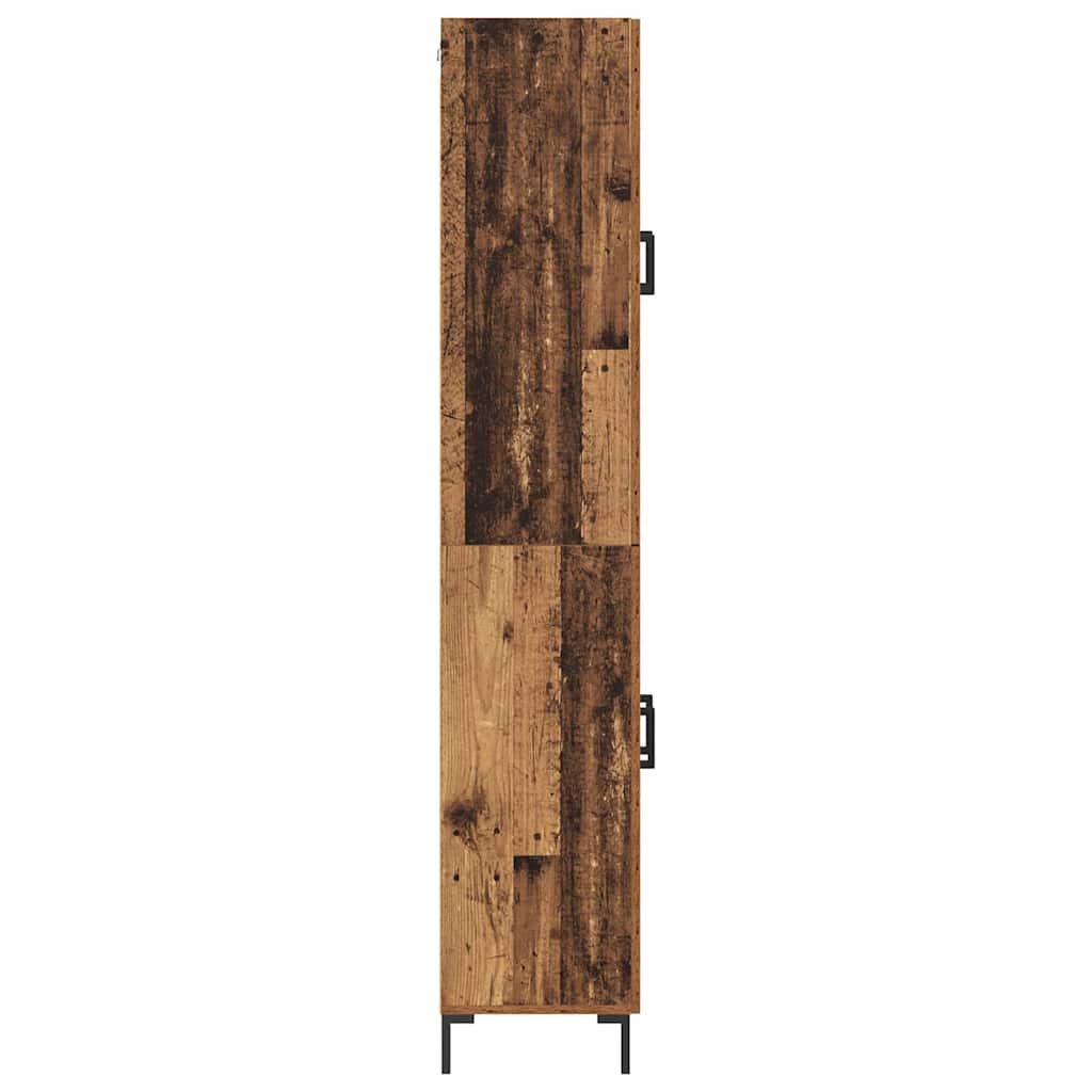 Haut Armoire 2 pcs Bois ancien Bois d'ingénierie - XIOS