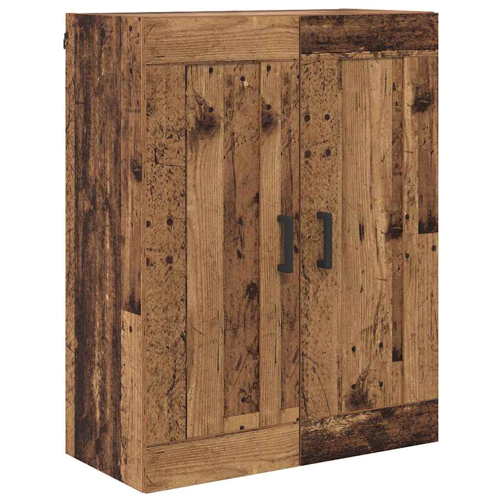 Haut Armoire 2 pcs Bois Ancien Bois d'ingénierie - XIOS