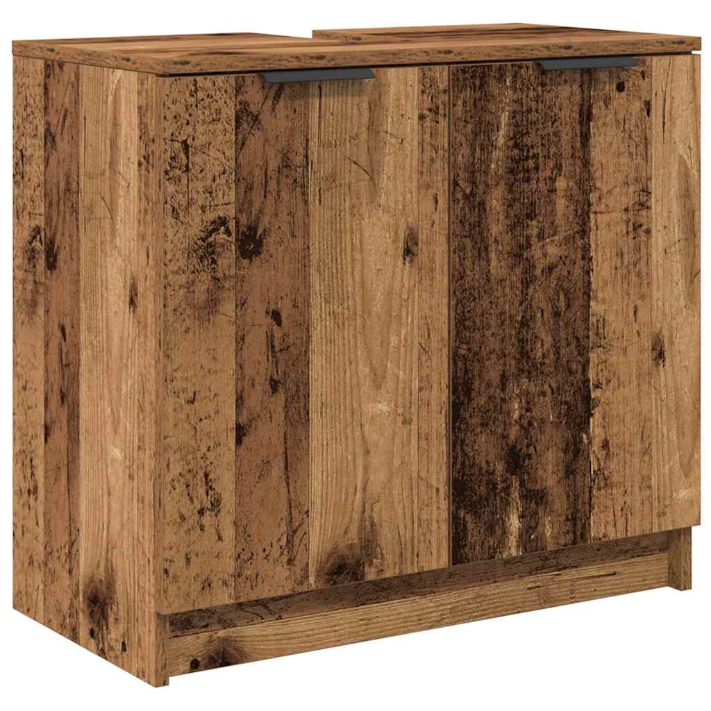 Ensemble de Meubles de Salle de Bain 3 pièces Bois Ancien
