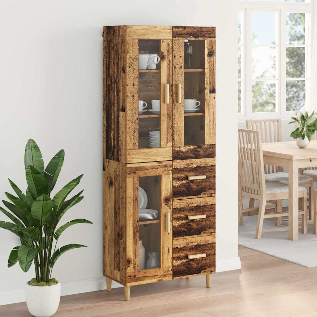 Haut Armoire Bois Ancien 69,5 x 34 x 180 cm Bois d'ingénierie - XIOS