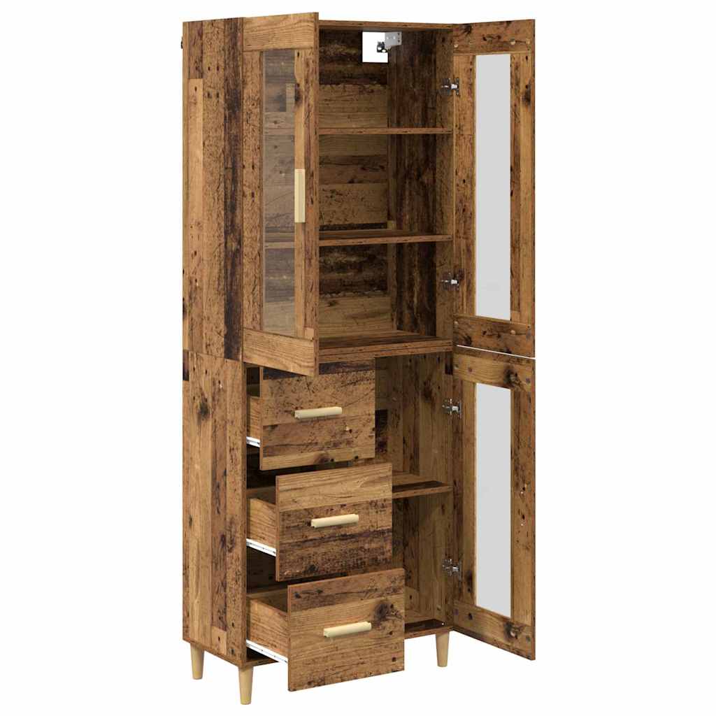 Haut Armoire Bois Ancien 69,5 x 34 x 180 cm Bois d'ingénierie - XIOS